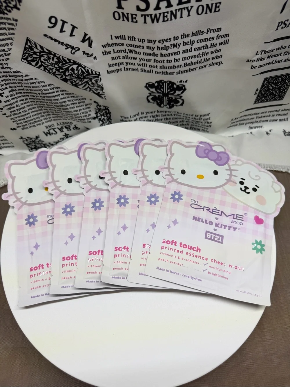 The Crème Shop Hello Kitty BT21 Soft Touch Sheet Masks (6)